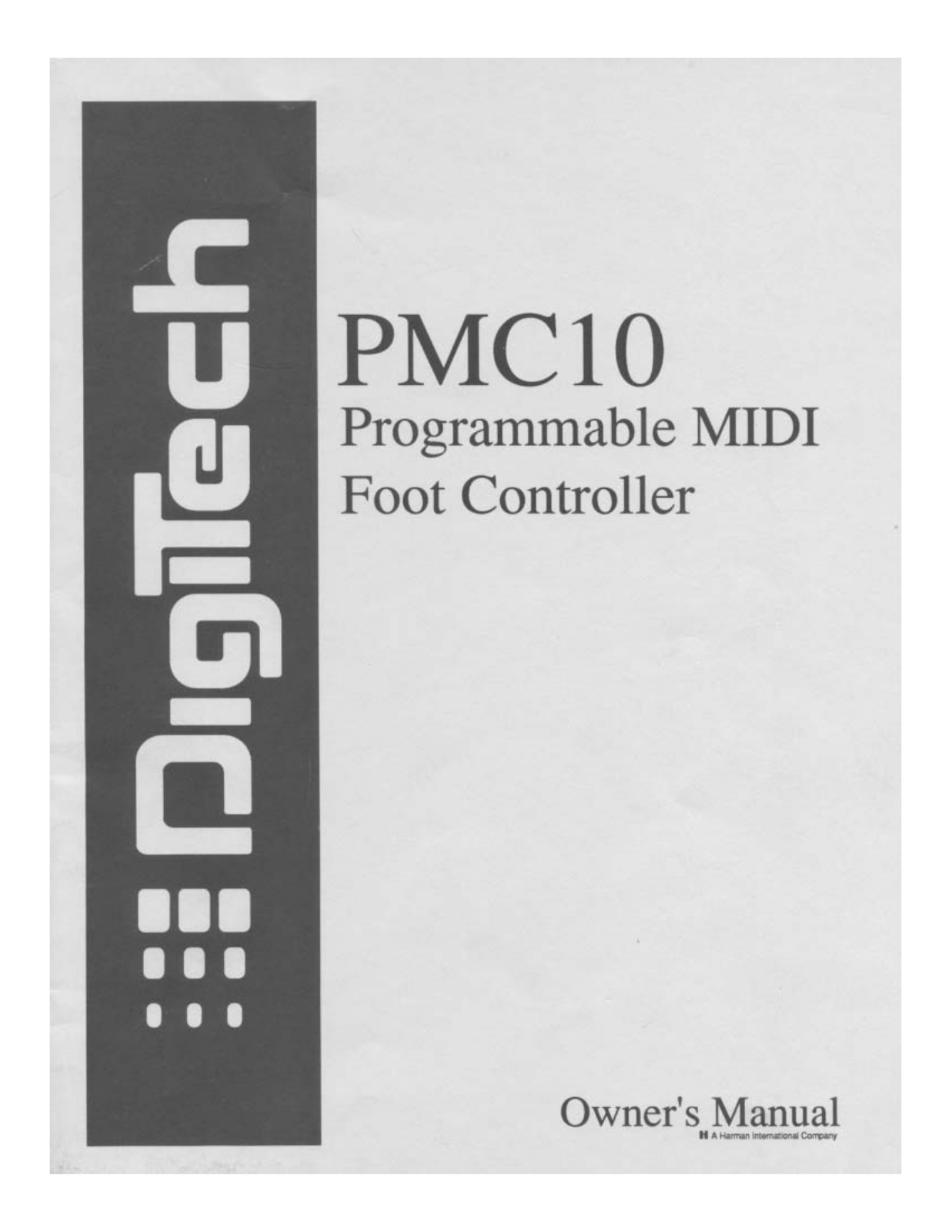 DigiTech PMC10 User Manual