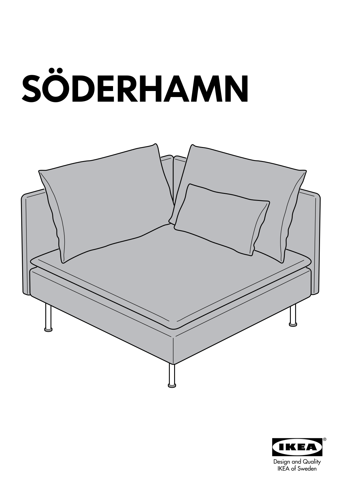 IKEA SÖDERHAMN corner section frame User Manual