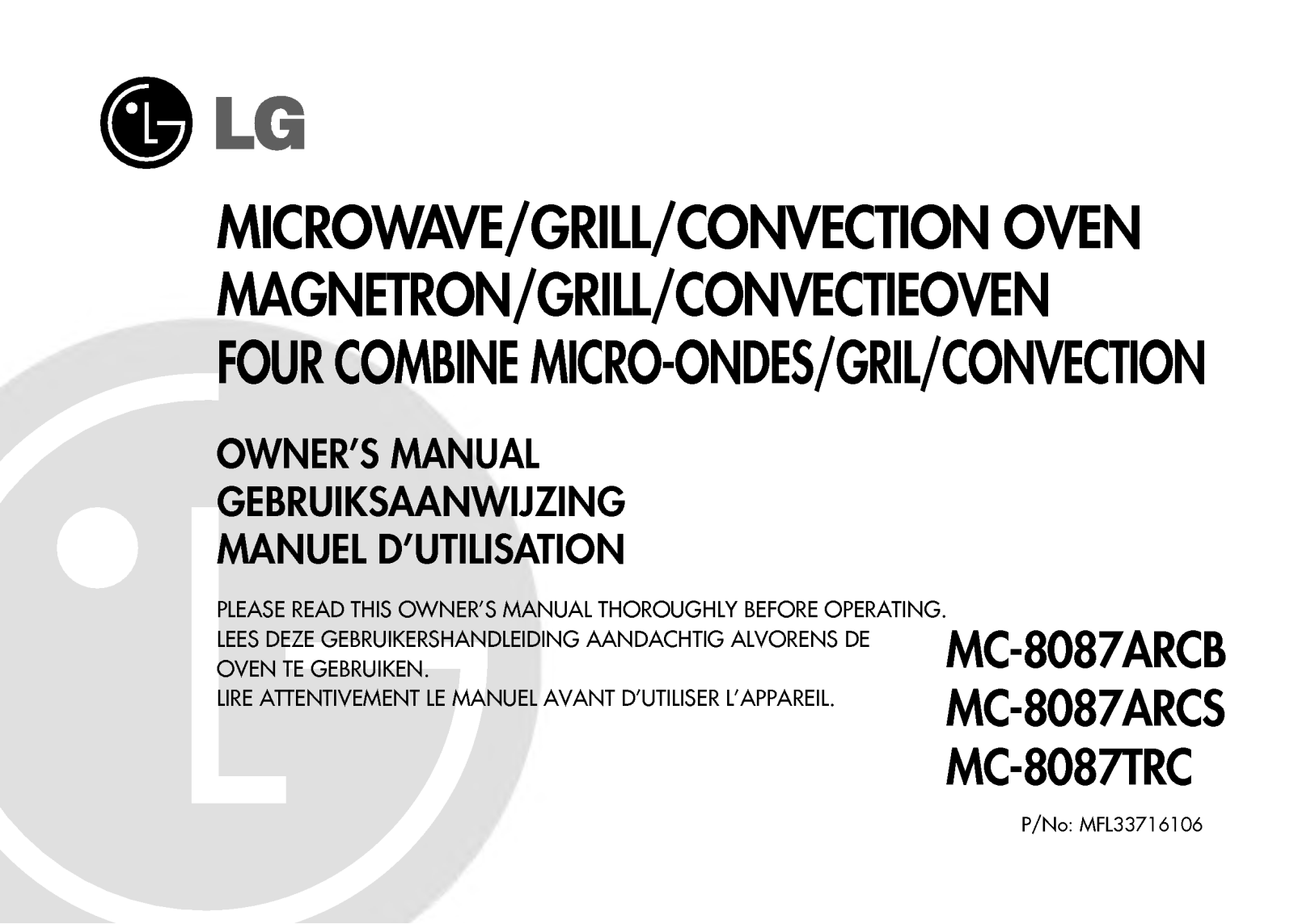 LG MC-8087ARCS User Manual