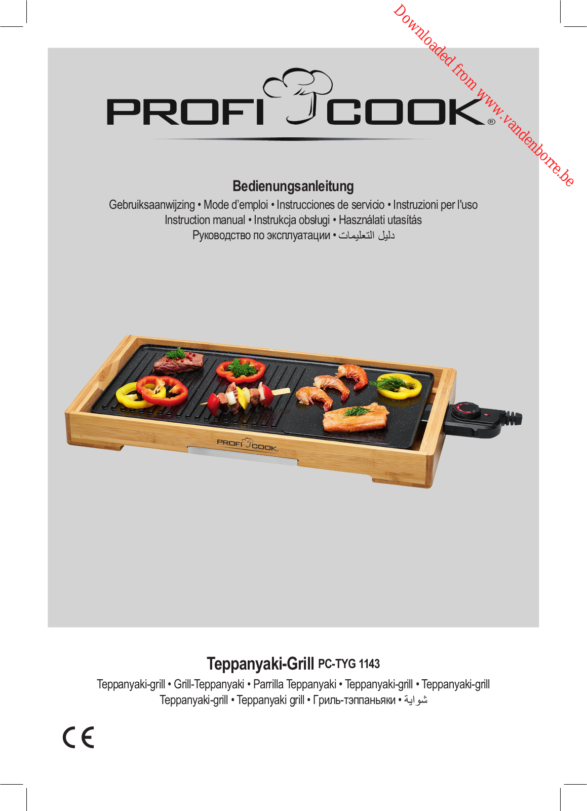 PROFICOOK TYG1143 User Manual