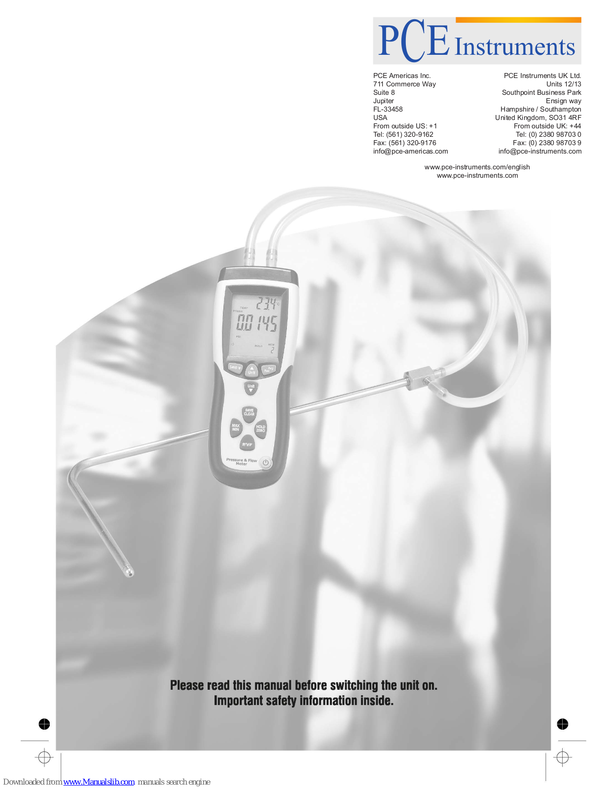 PCE Instruments PCE-PFM 2 User Manual - ManualMachine.com