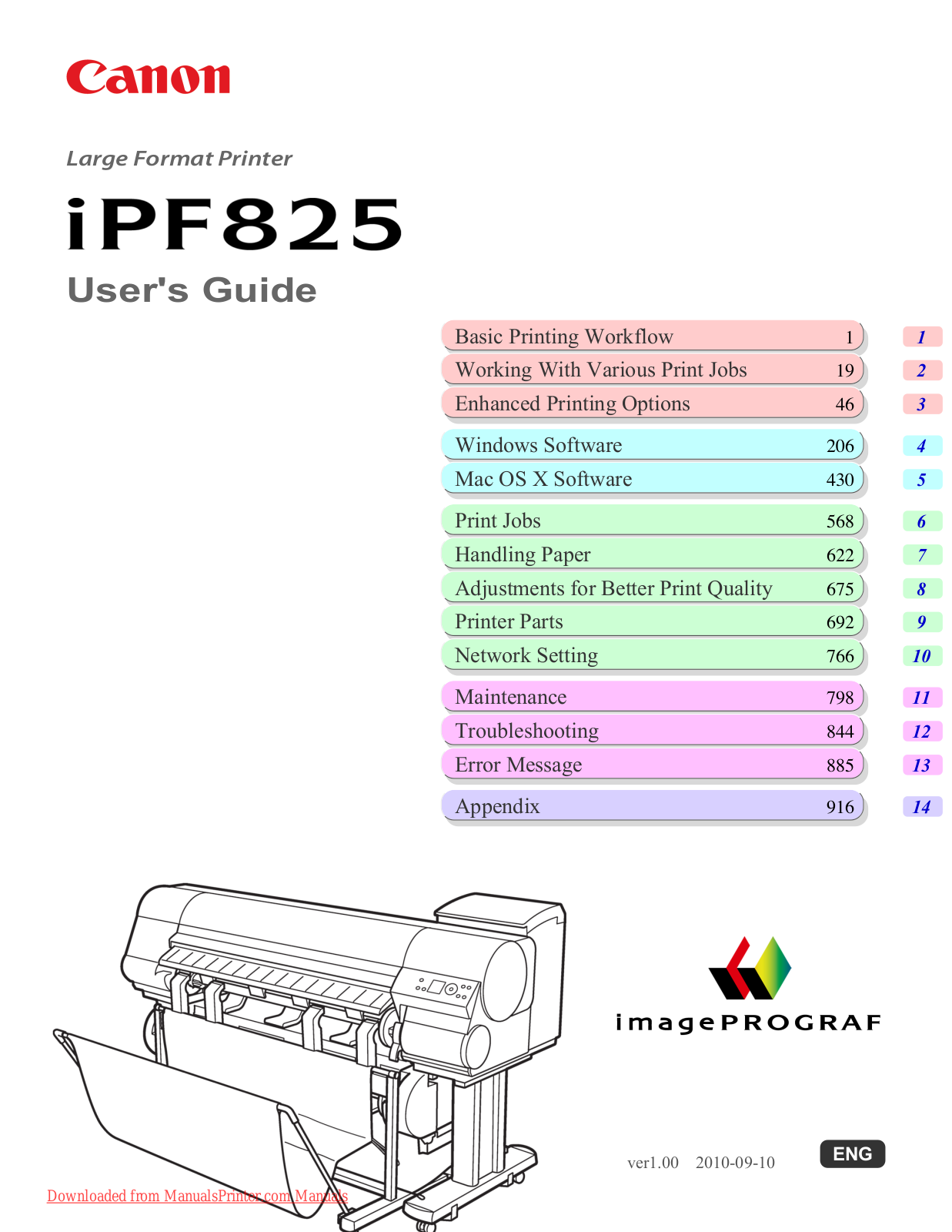 Canon iPF825 User Manual