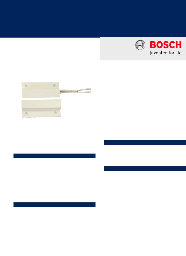 Bosch ISN-CFM-102W, ISN-CFM-102B Specsheet