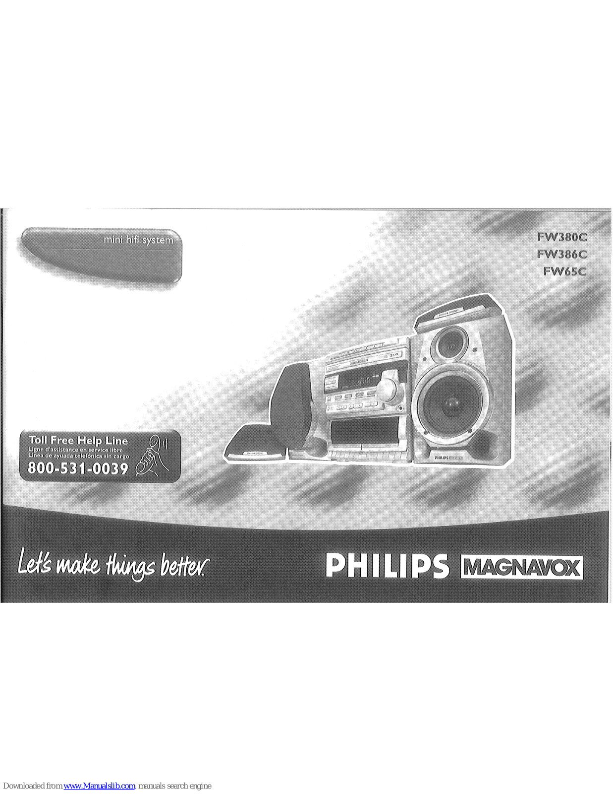 Philips/Magnavox FW386C, FW65C, FW65C37, FW386C/37, FW380C/37 User Manual