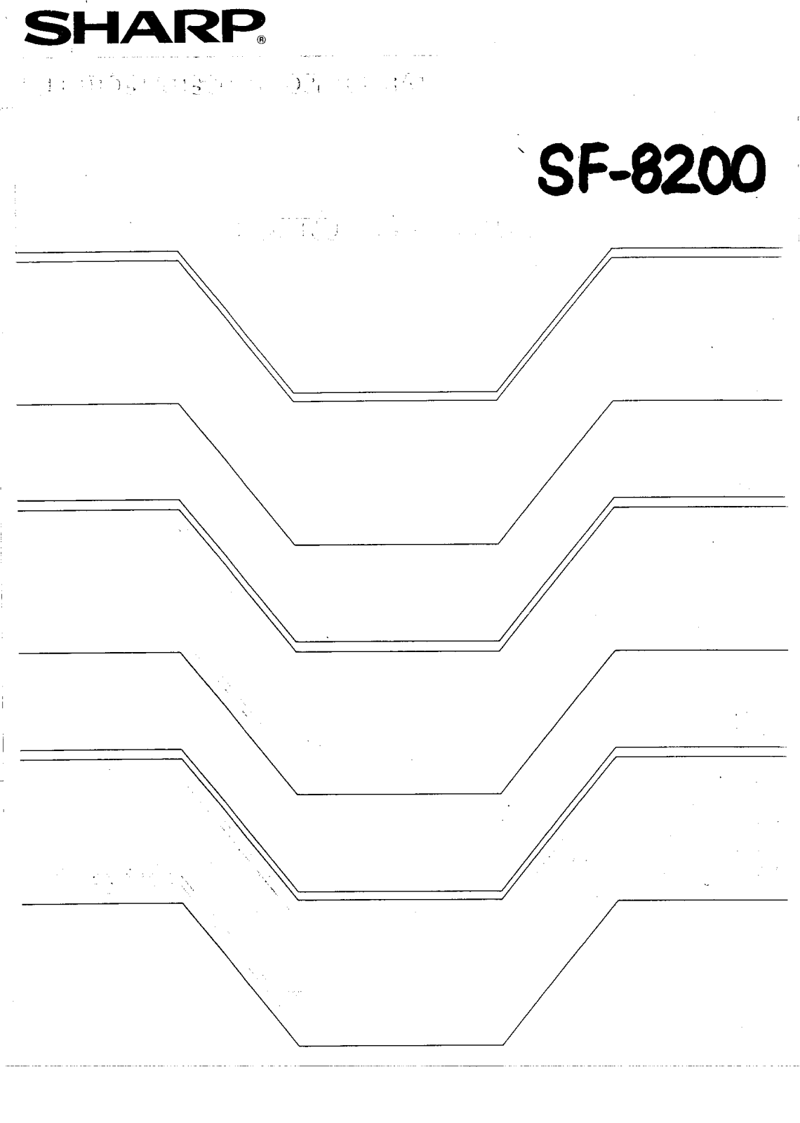 Sharp SF-8200 User Manual