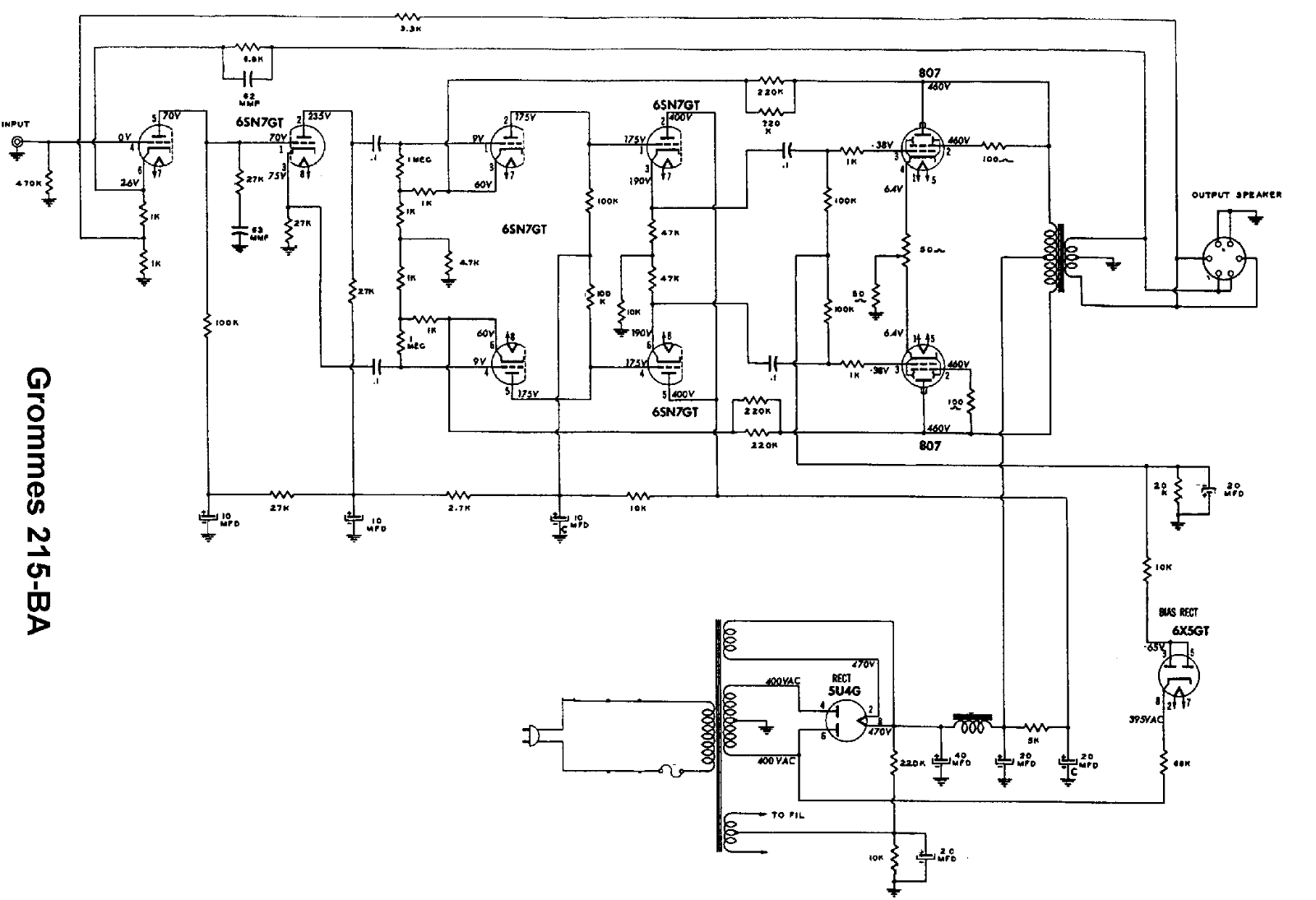 Grommes 215 schematic