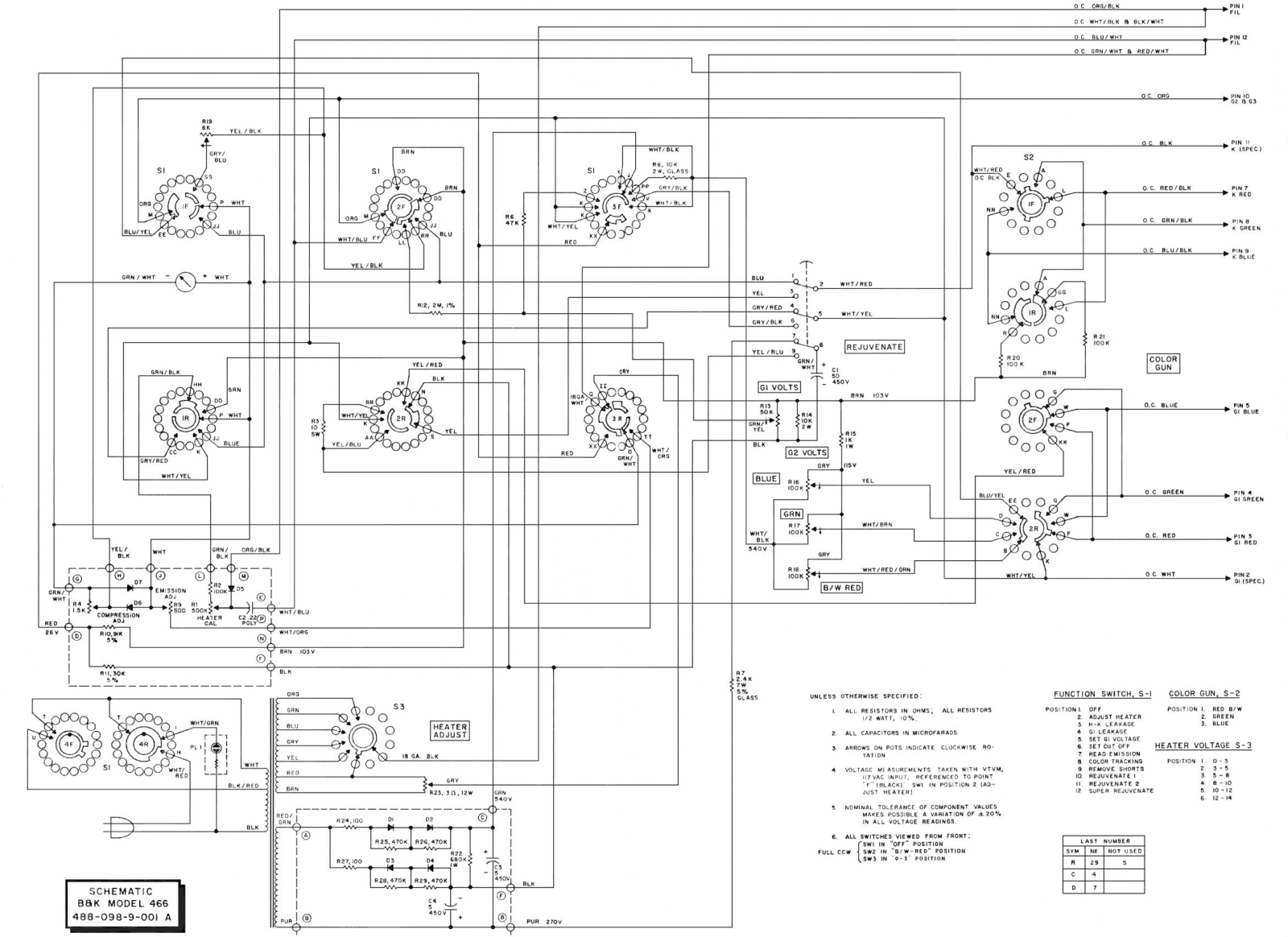 Bruel Kjaer 466 crt schematic - ManualMachine.com