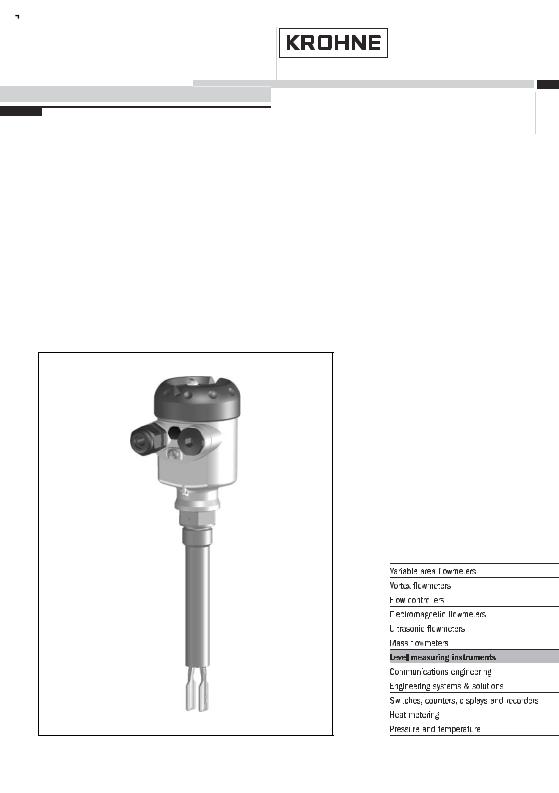 KROHNE OPTISWITCH-5200C User Manual