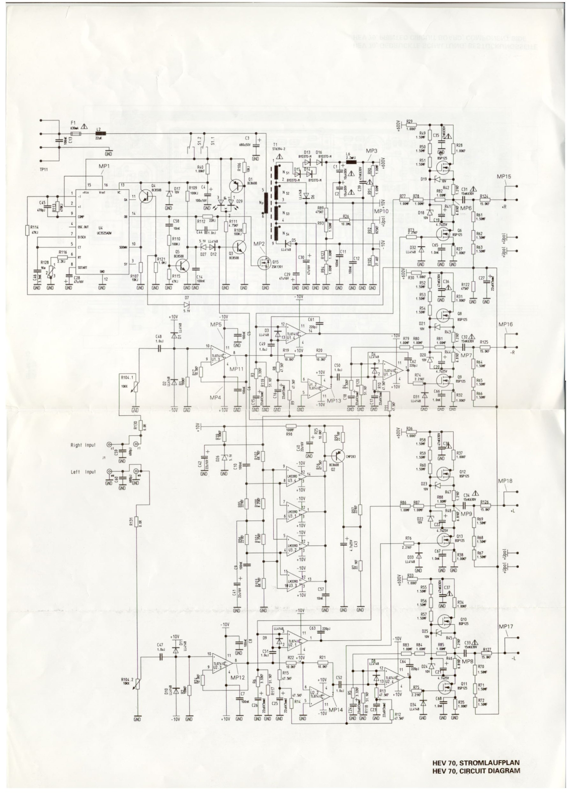 Sennheiser HEV-70 Schematic