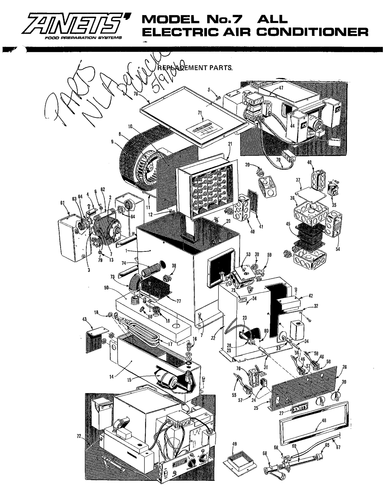 Anets 7 Parts List