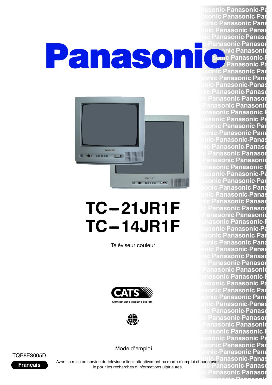 PANASONIC TC-21JR1F, TC-14JR1F User Manual