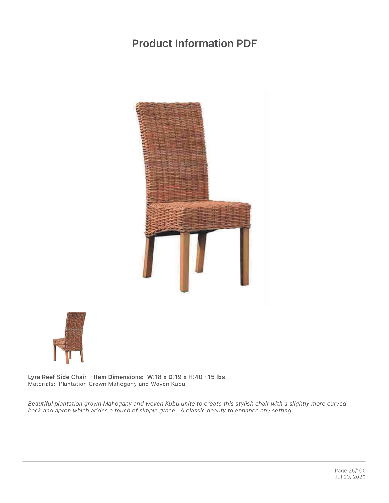 Furniture Classics FCD2963 Specifications - ManualMachine.com