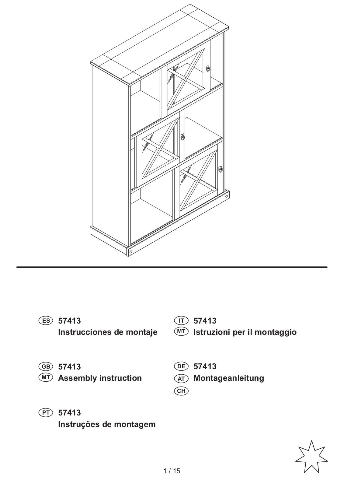 Livarno WOODEN DISPLAY CABINET User Manual