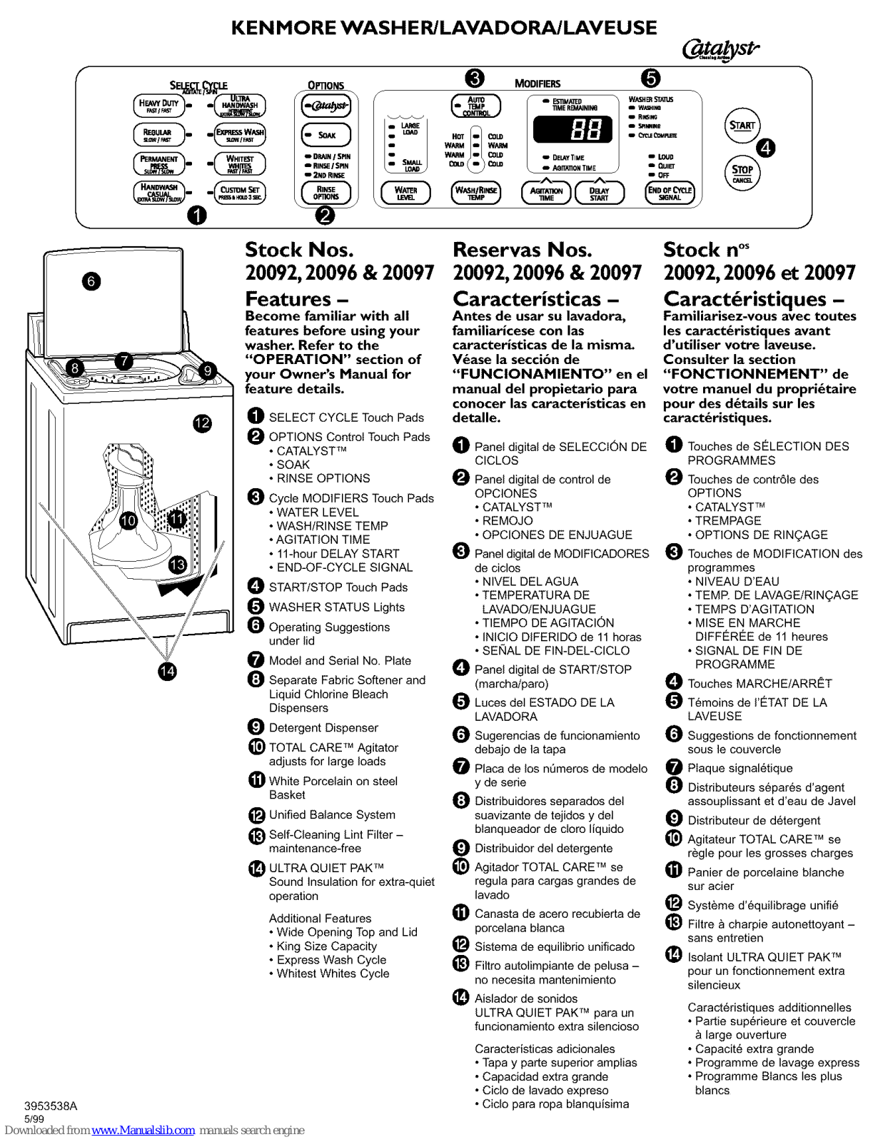 Kenmore 20092, 20096 & 20097, 20096, 20097 Information - ManualMachine.com