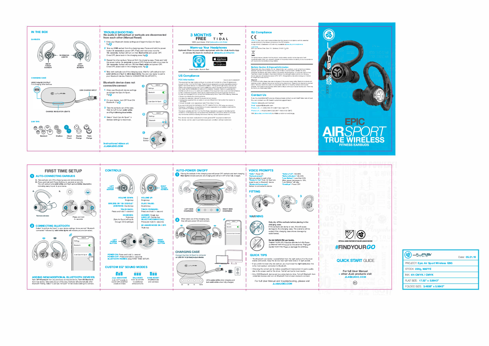 PEAG JLab Audio EAIRSPORT User Manual