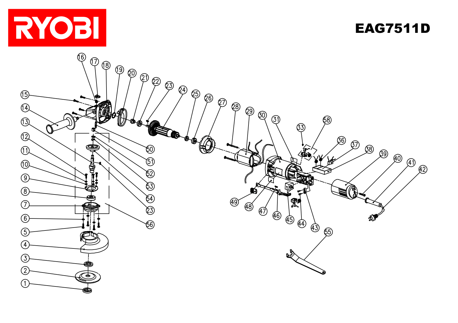 Ryobi EAG7511D User Manual