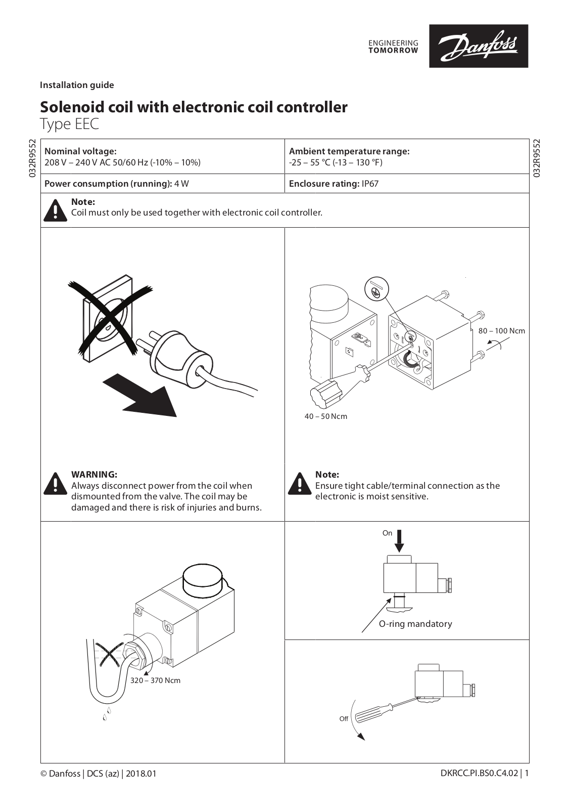 Danfoss EEC Installation guide