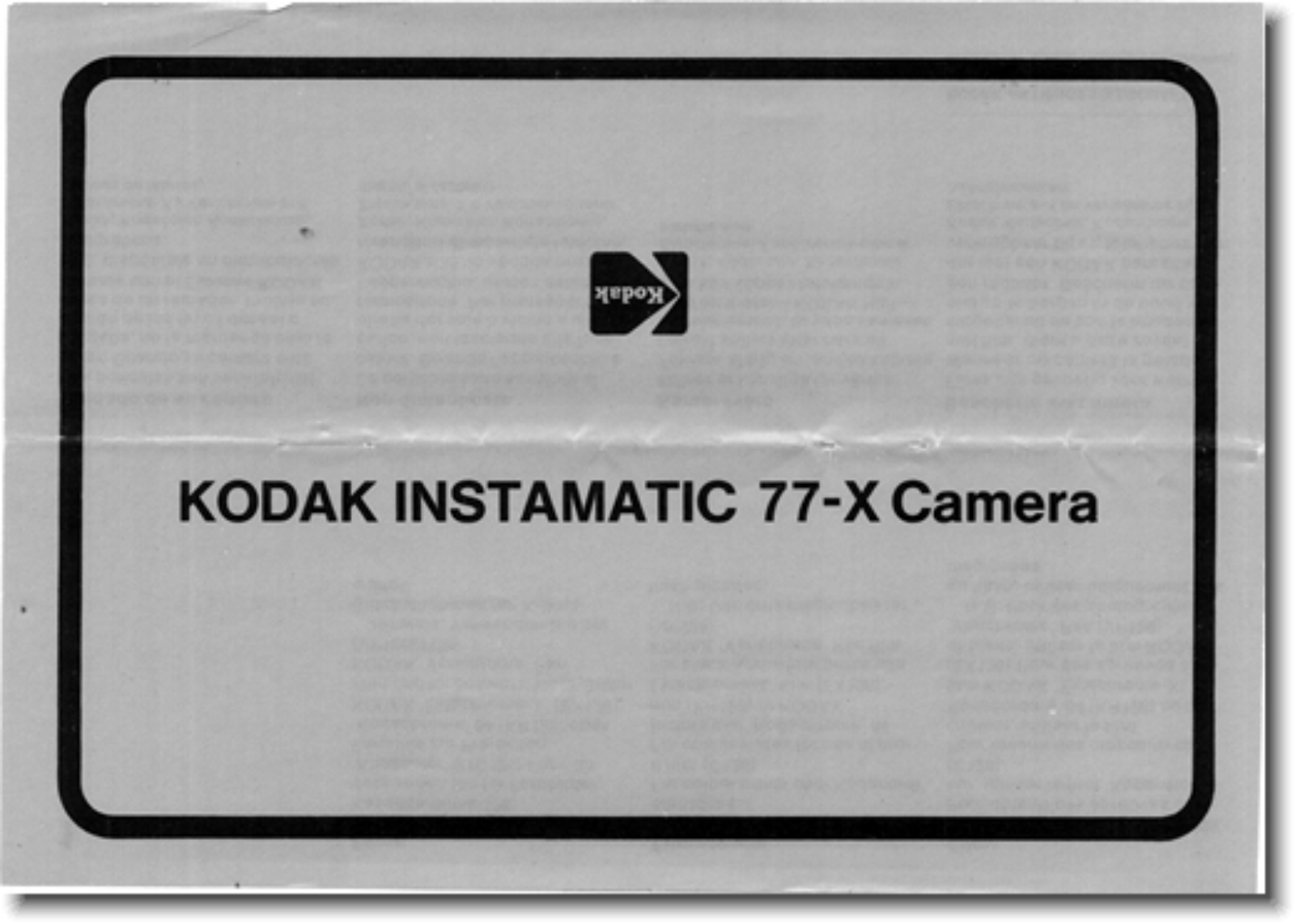 Kodak 77-X Owner's Guide