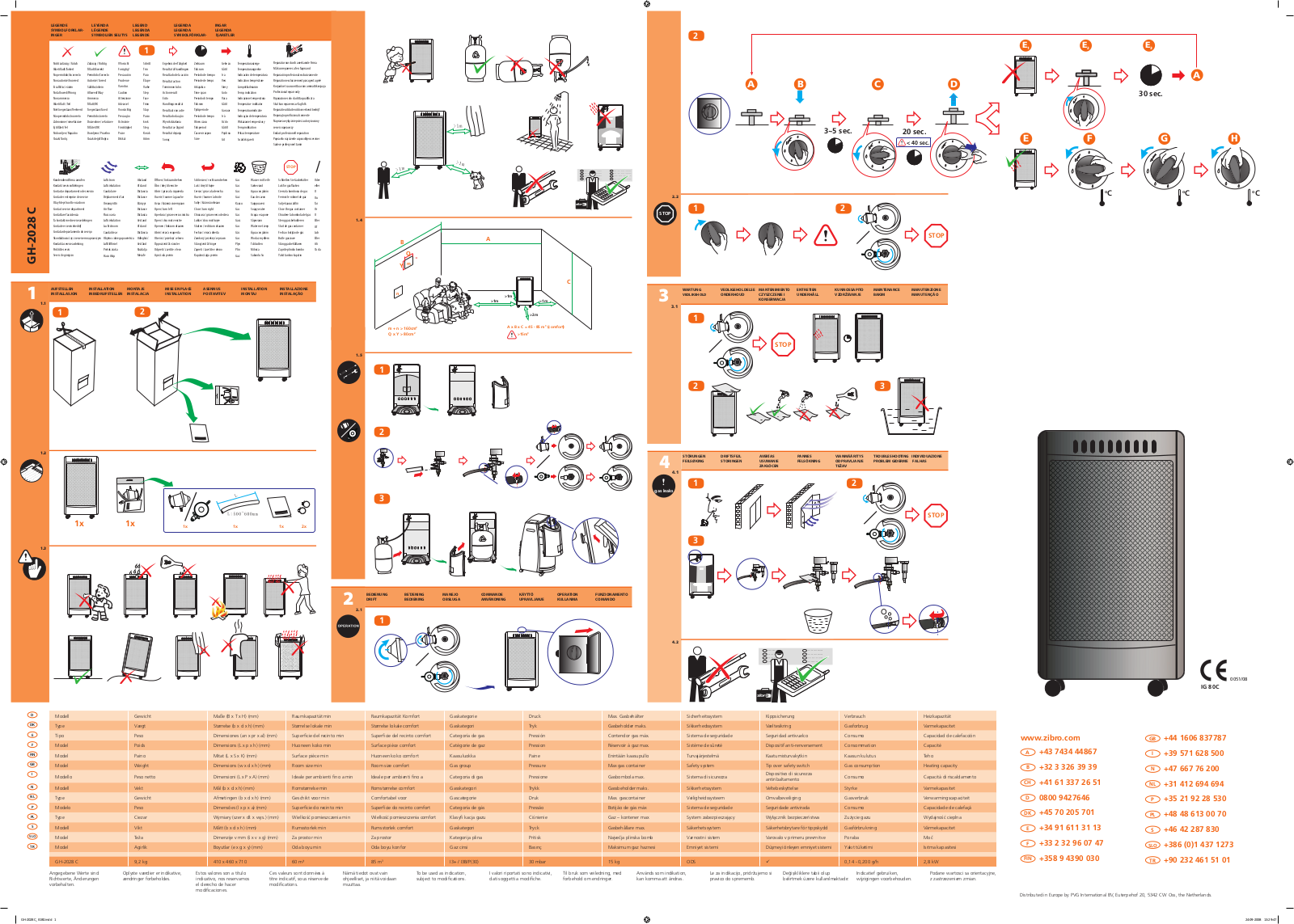 ZIBRO GH-2028C User Manual