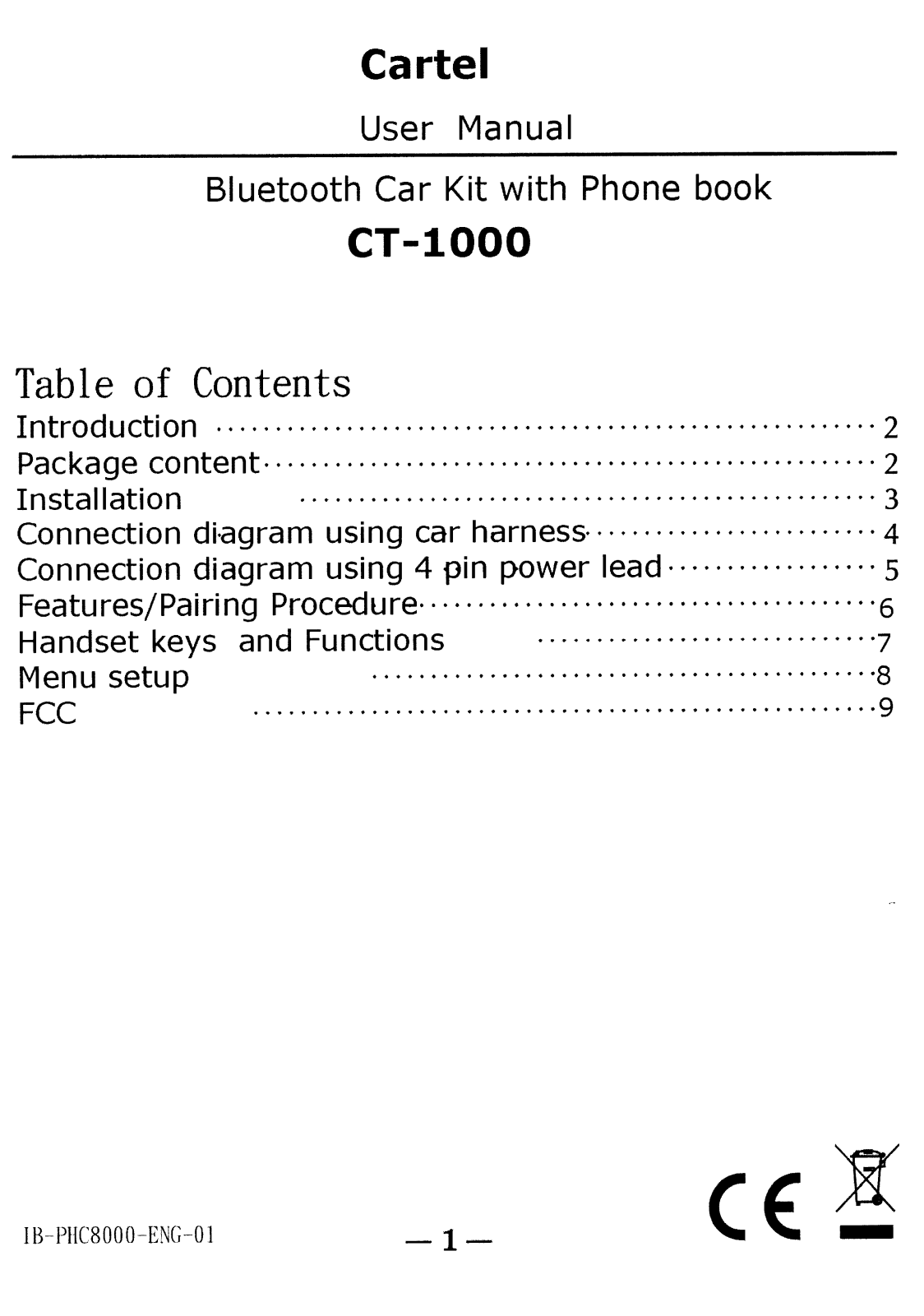 Cartel Mobile Solutions CT7182277466 User Manual