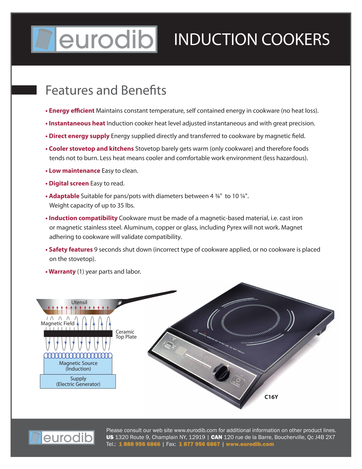 Eurodib C16Y User Manual