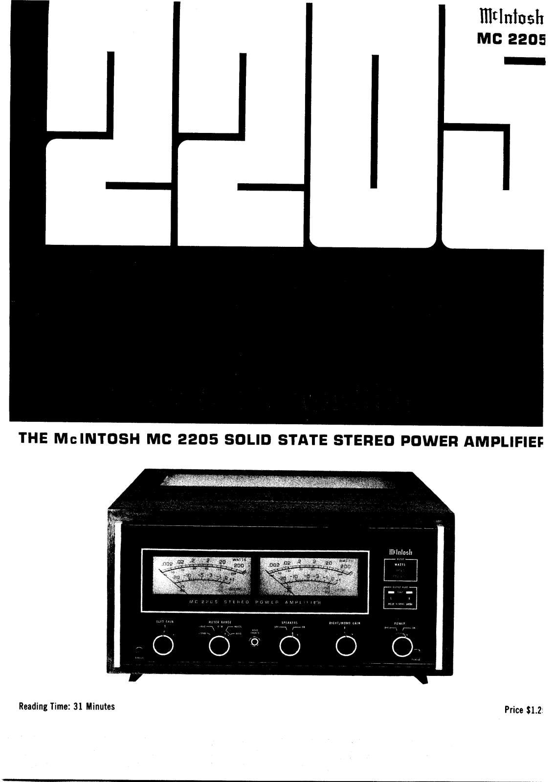 McIntosh MC-2205 User Manual