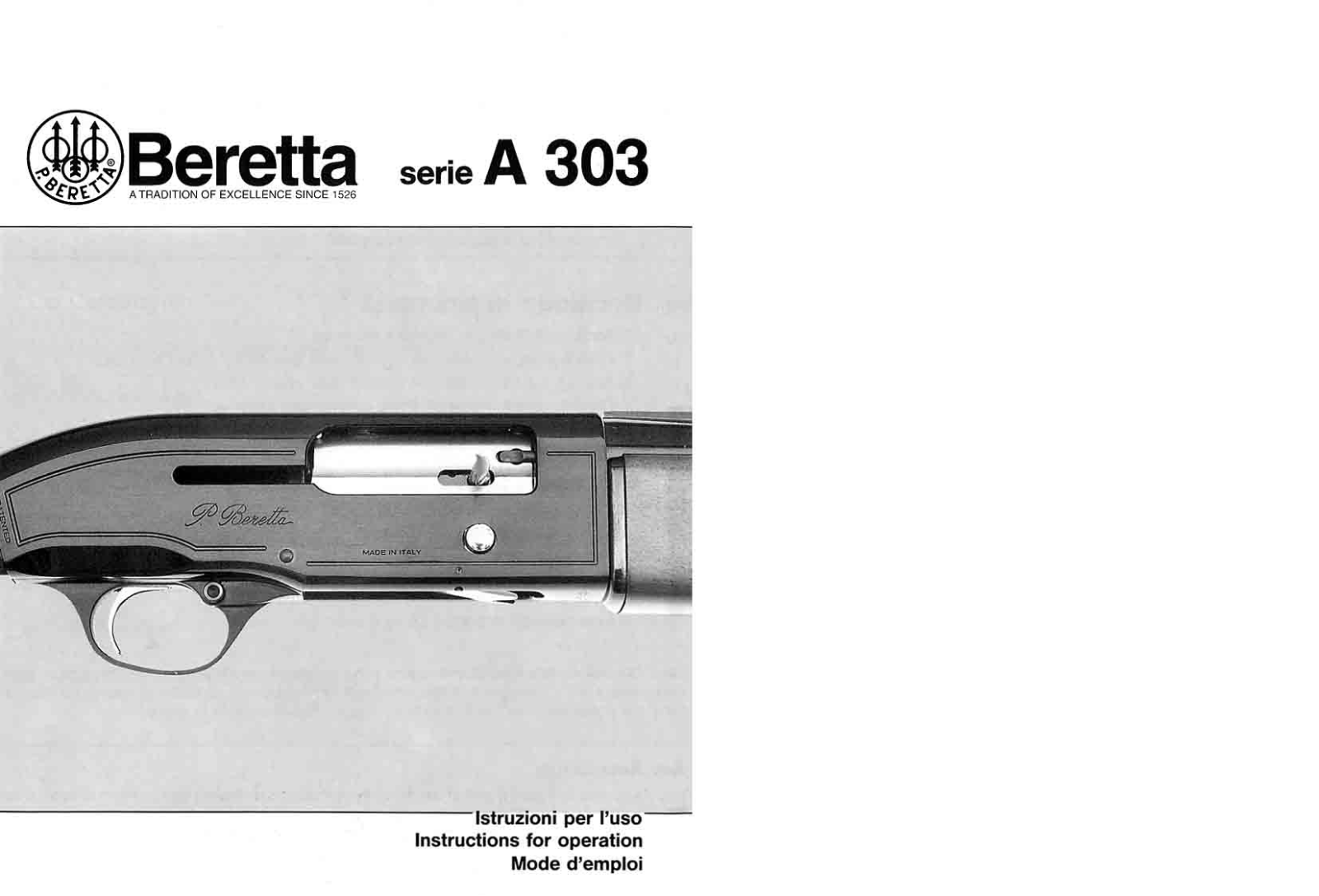 beretta a303 User Guide