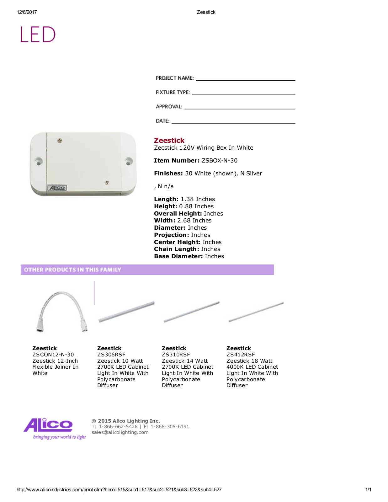 Alico LED1974 Specifications - ManualMachine.com