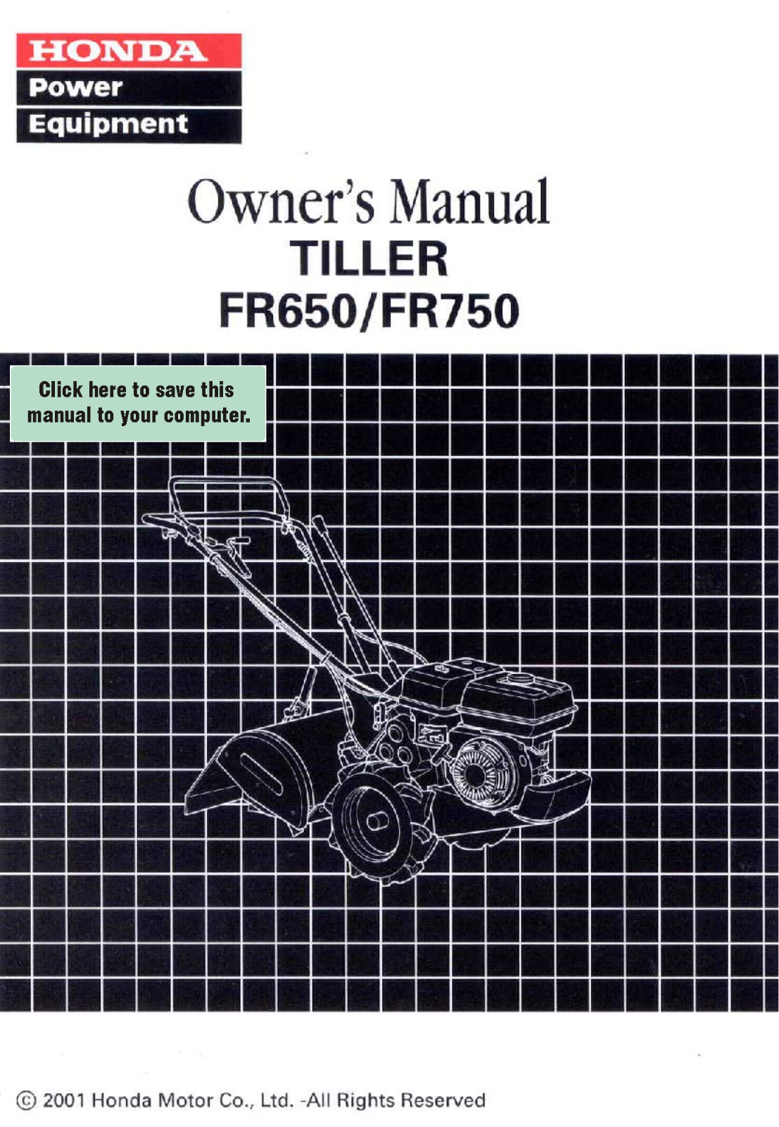 Honda Power Equipment FR750, FR650 User Manual