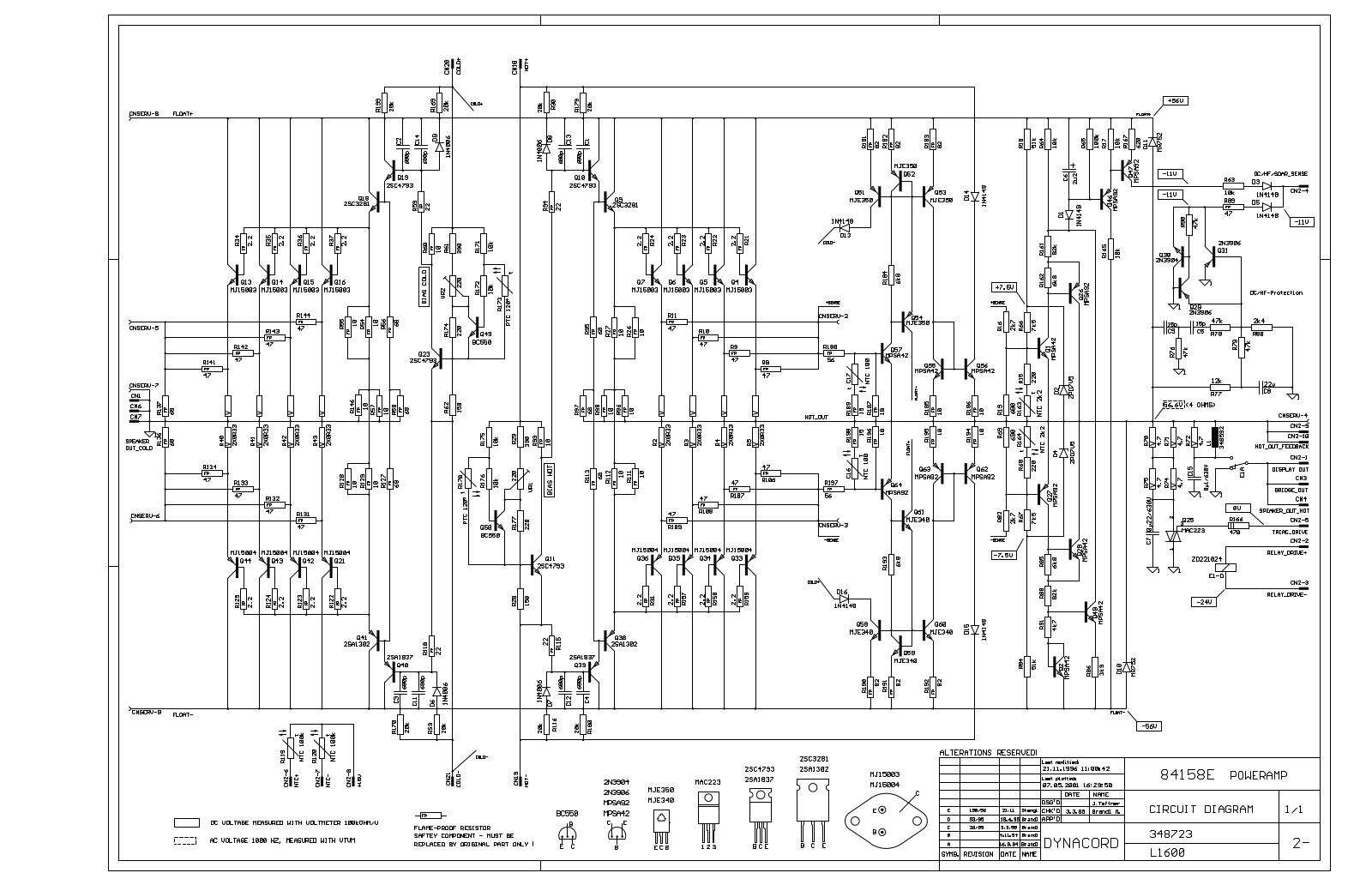 Dynacord l1600 schematic