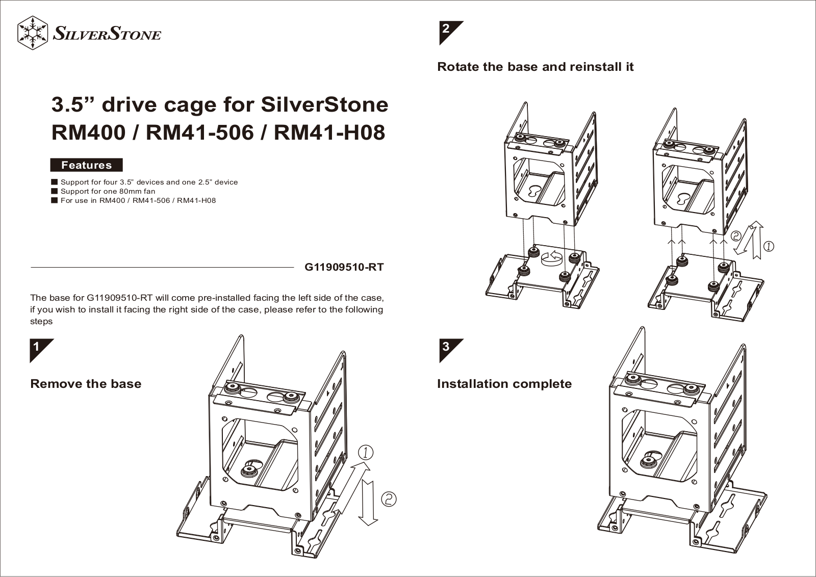 Silverstone RM41-H08, RM41-506, RM400 User Manual