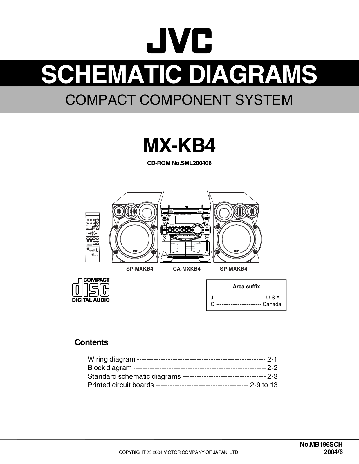 JVC MX-KB4 Schematics