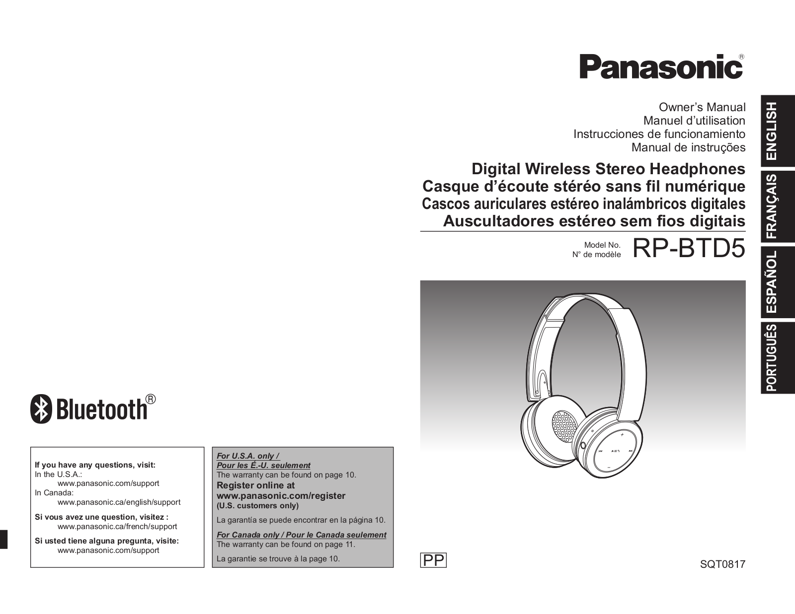 Panasonic of North America RP BTD5 User Manual