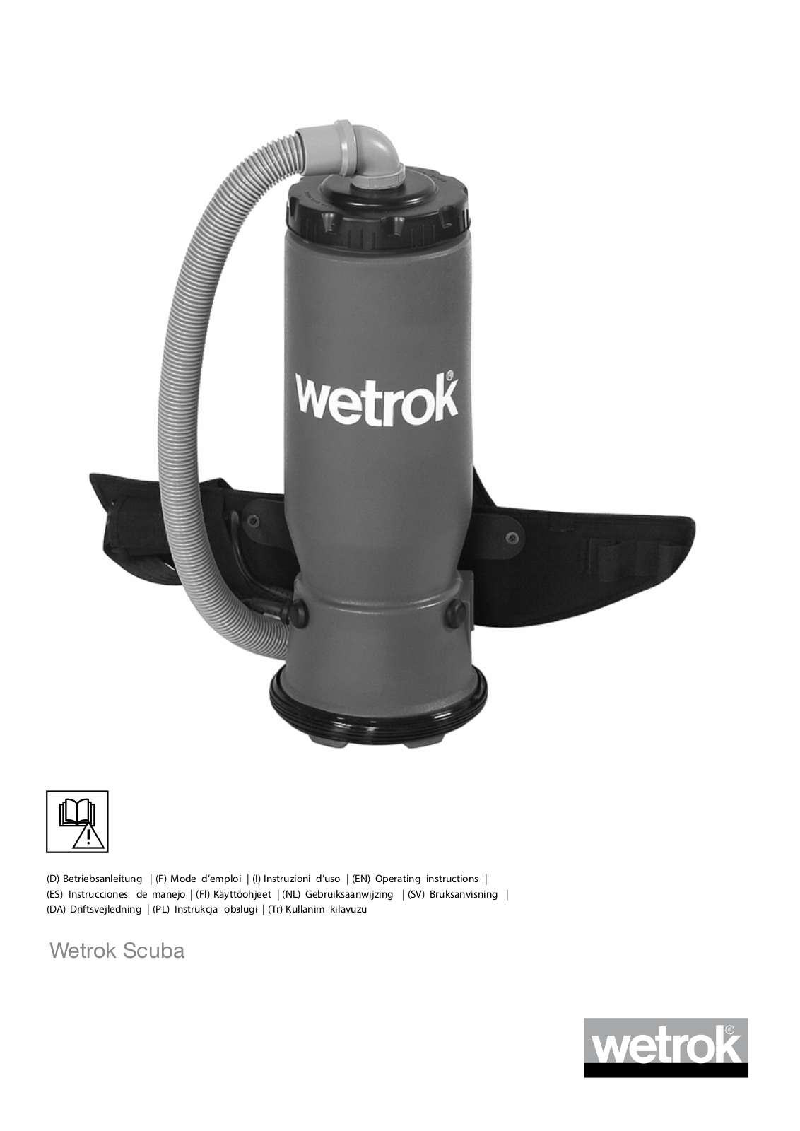 Wetrok Scuba Operating Instructions - ManualMachine.com