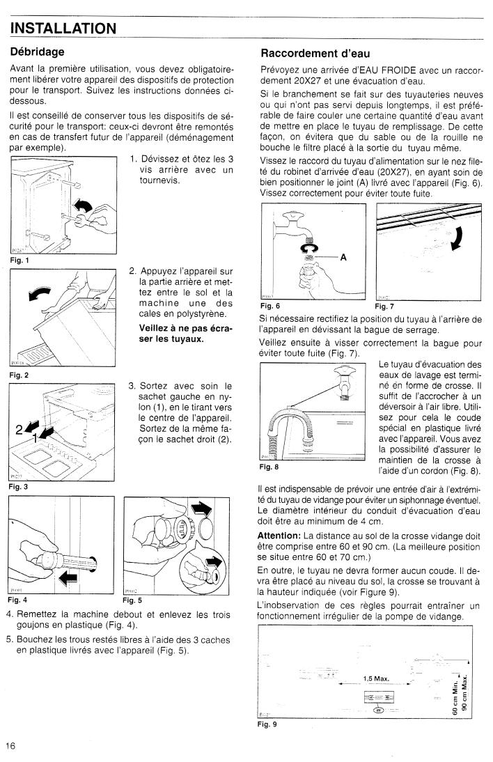 Zanussi FLS803 User Manual