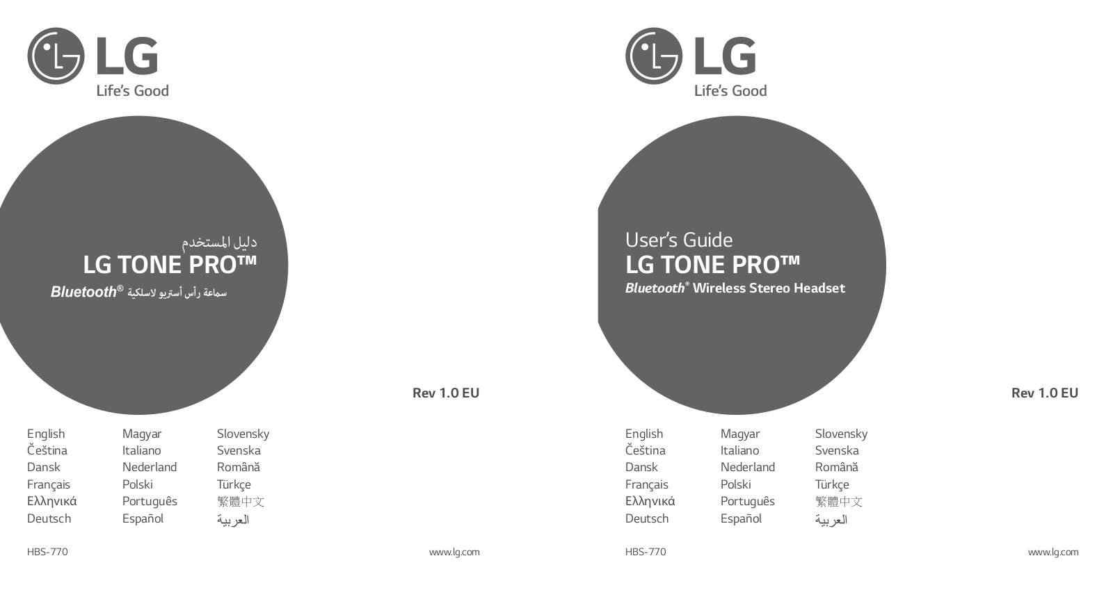 LG HBS-770 Owner’s Manual