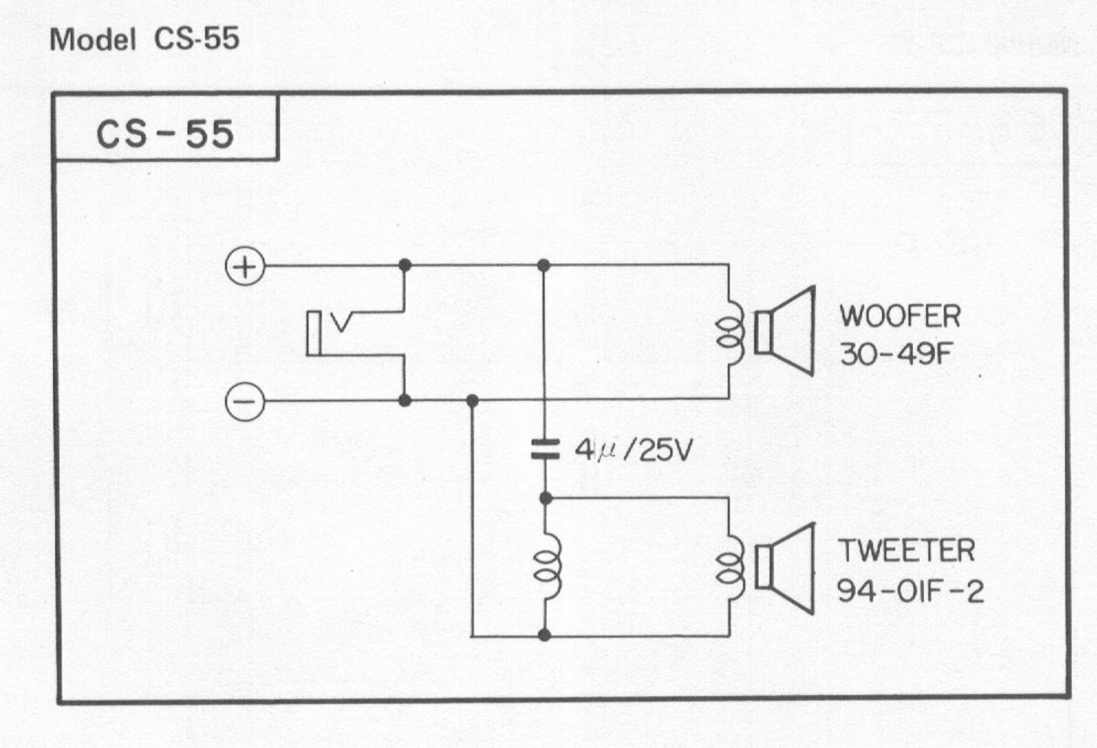 Pioneer CS-55 Schematic