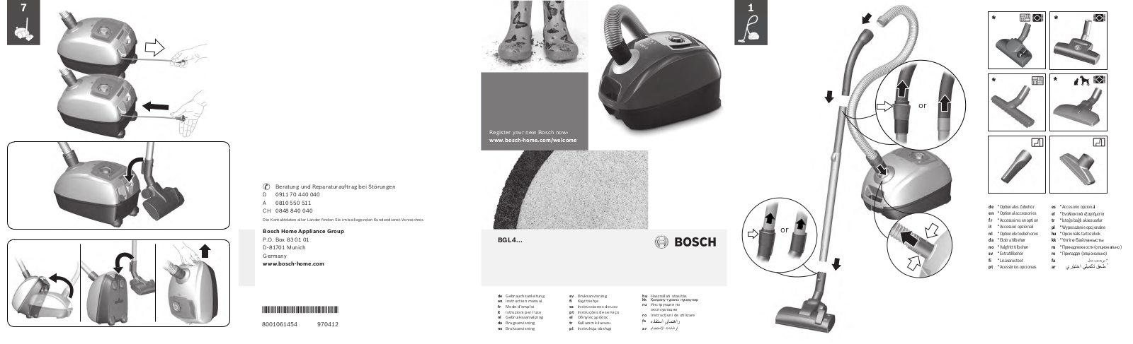 Bosch BGLS42035 User manual