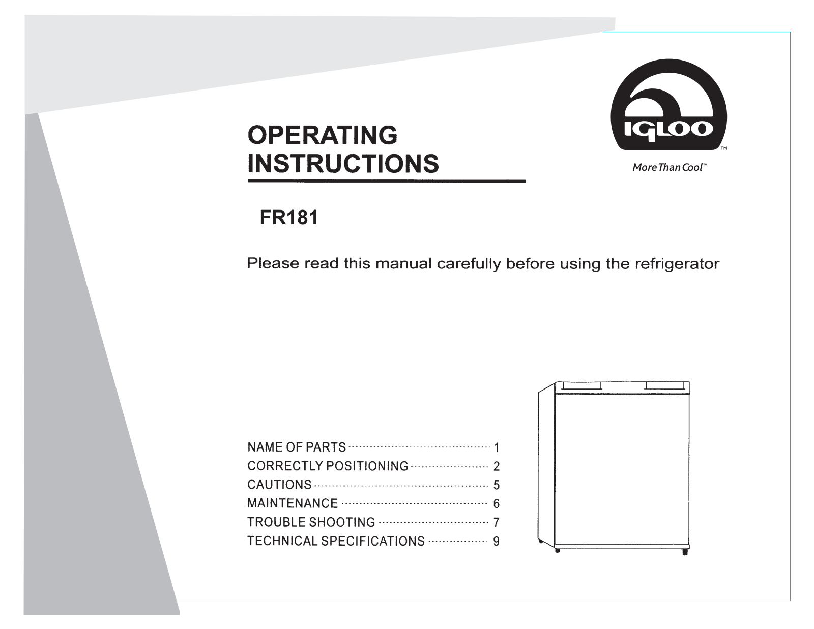 Igloo FR181 User Manual