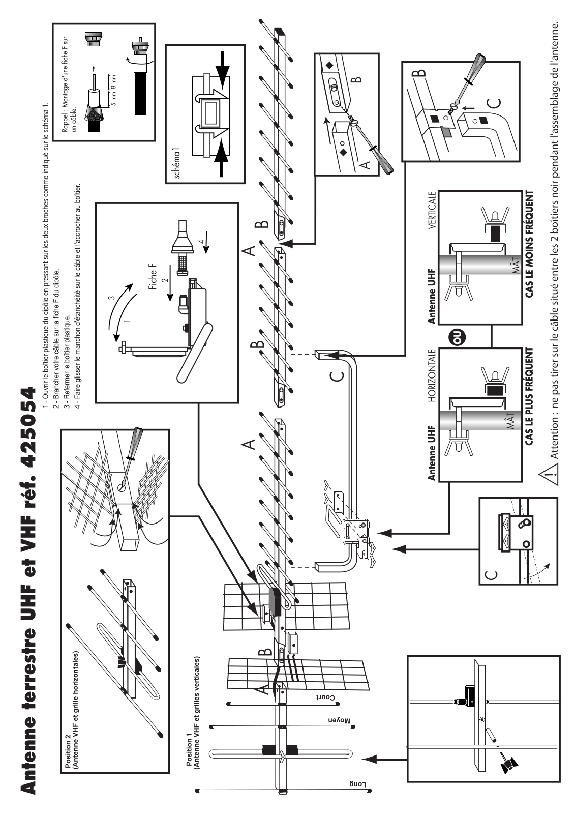 METRONIC EXTERIEURE UHF VHF FM UNIVERSELLE User Manual