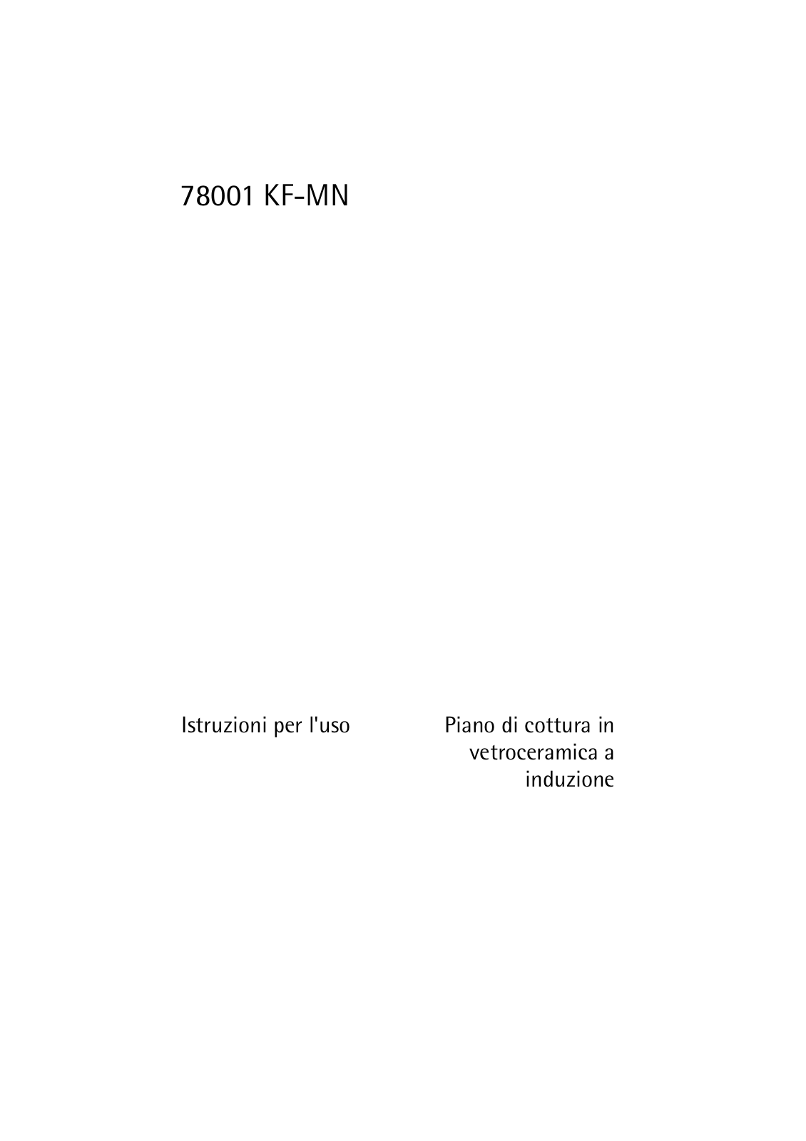 AEG 78001KF-MN User Manual