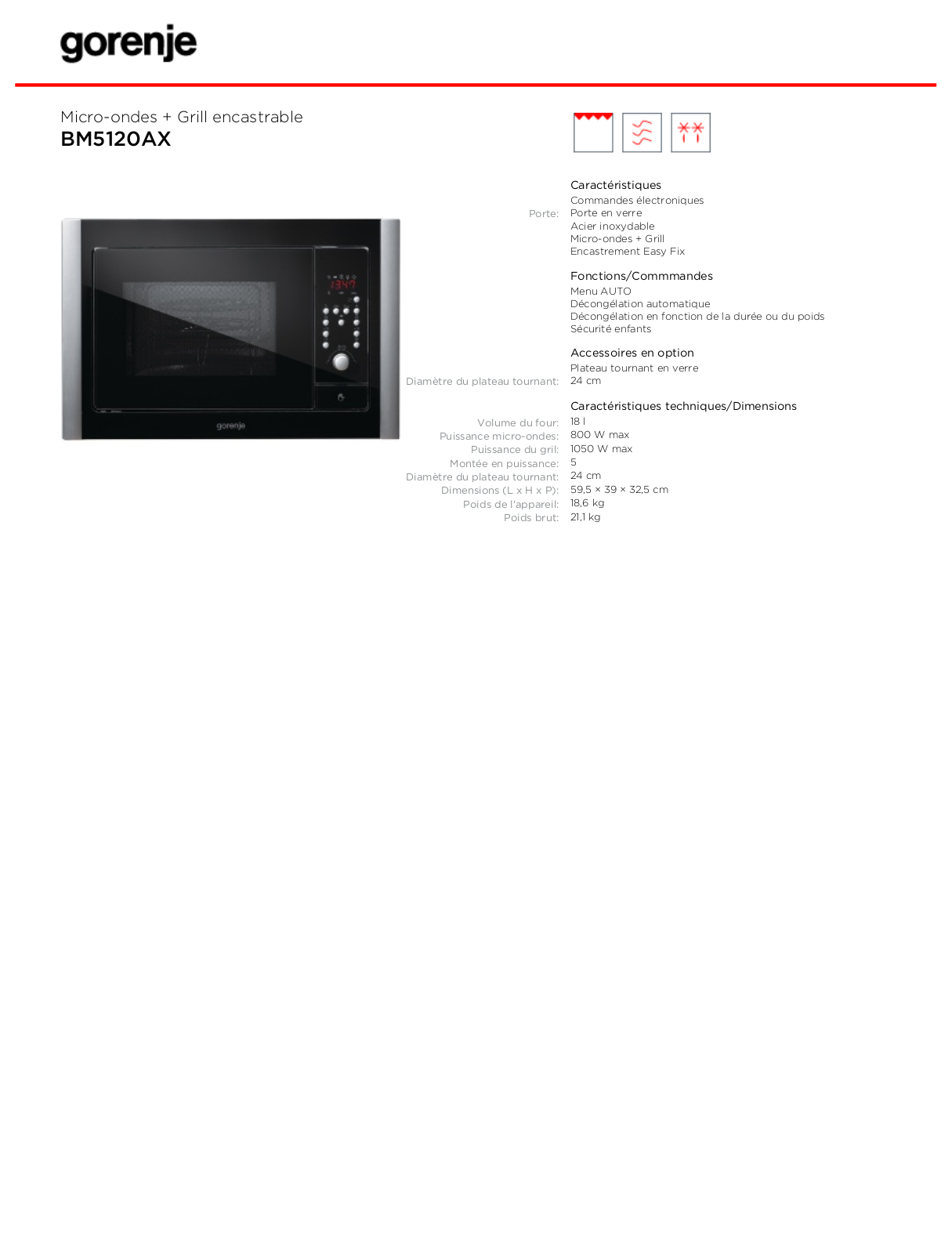 GORENJE BM5120AX User Manual