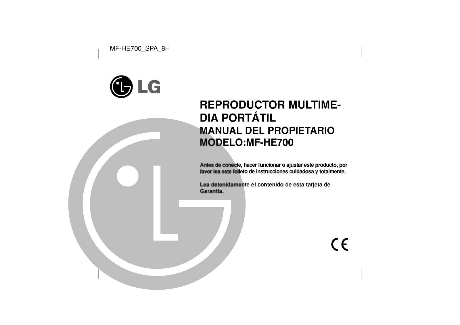 LG MF-HE700 User Manual