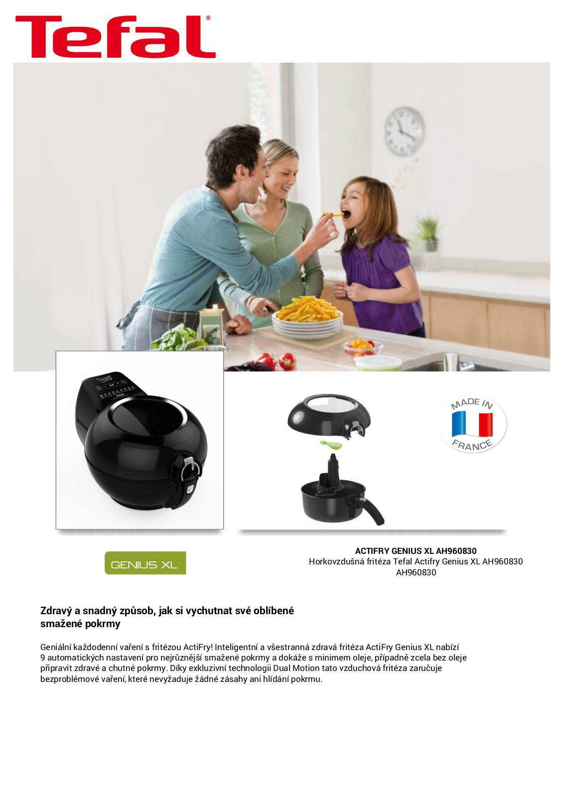 Tefal ACTIFRY GENIUS XL AH960830 User Manual