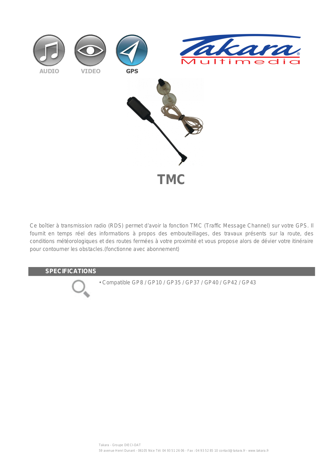 Takara TMC BROCHURE