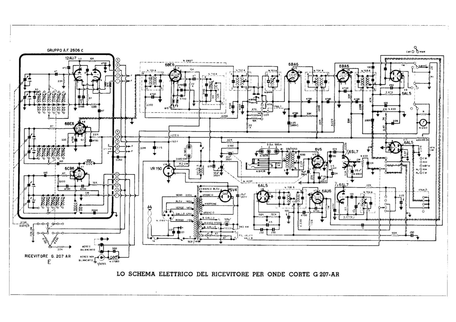 Geloso g207ar schematic