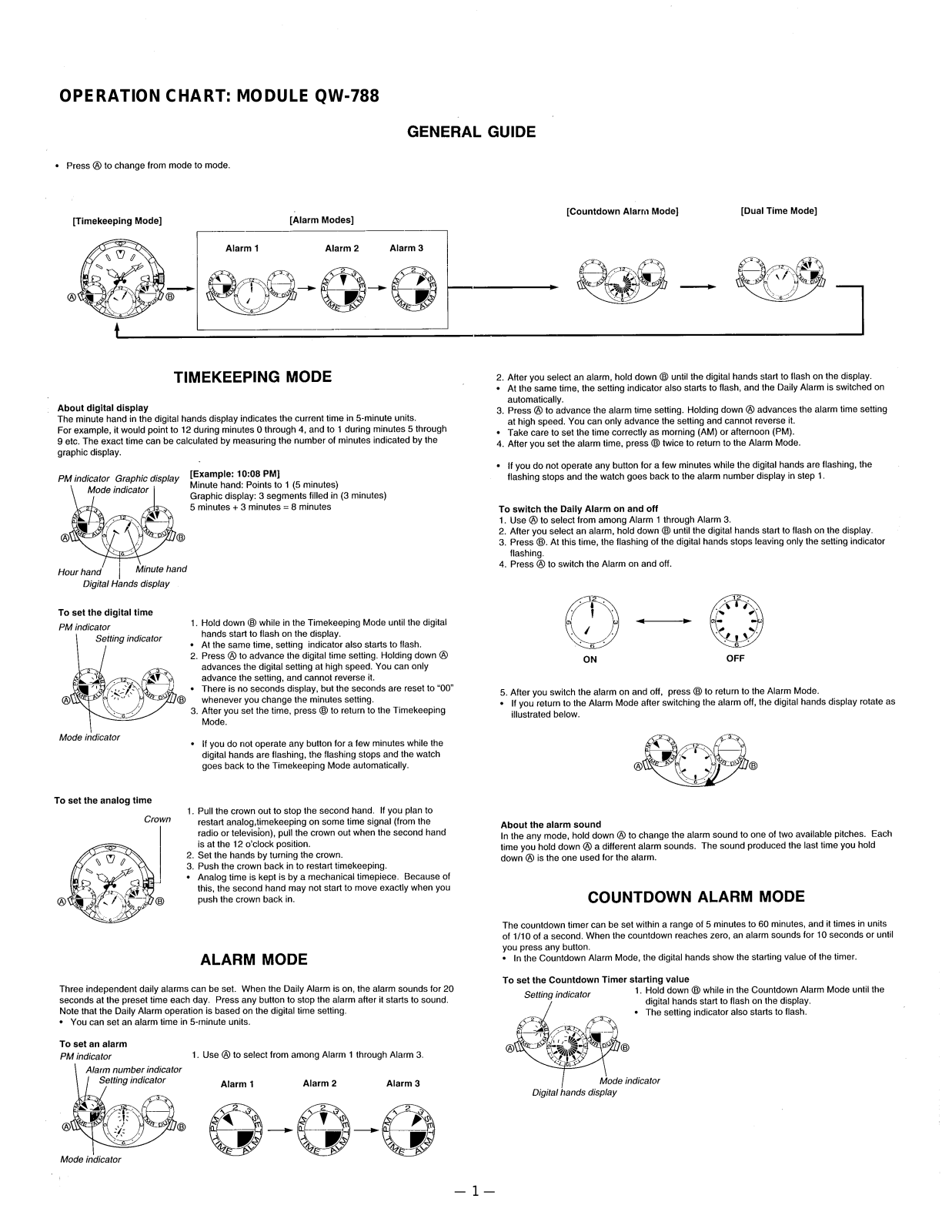 Casio 788 Owner's Manual