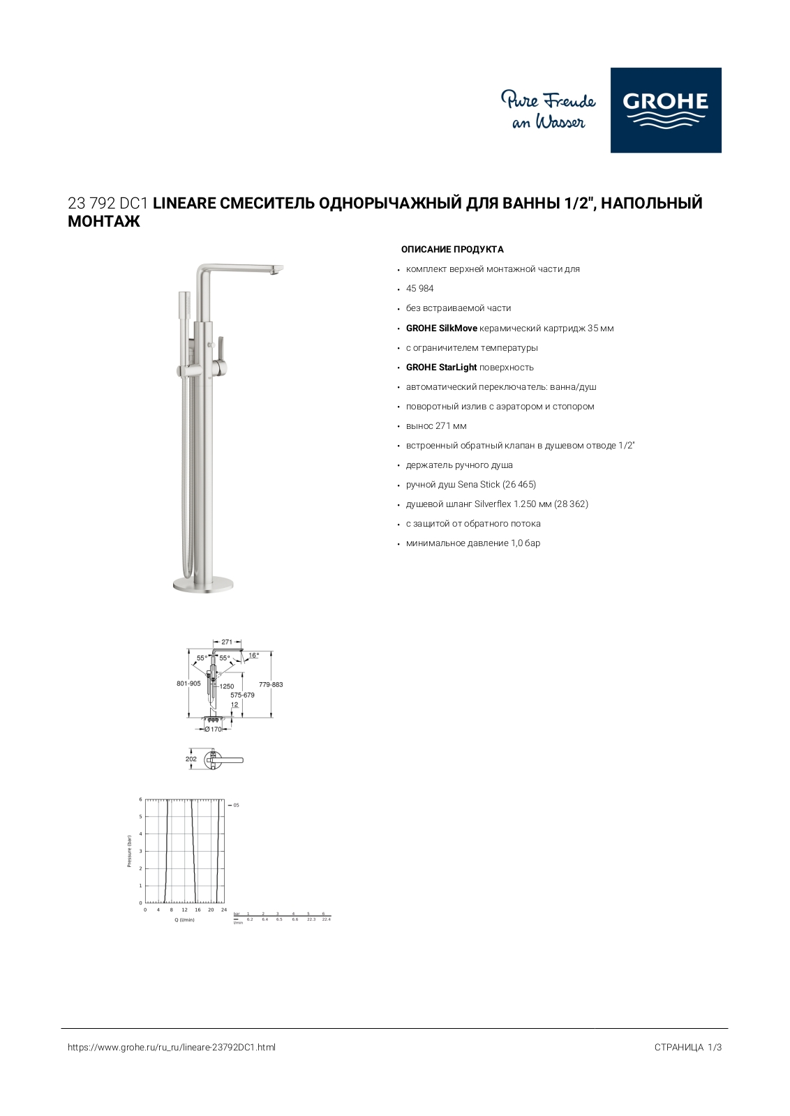 Grohe 23792DC1 User guide