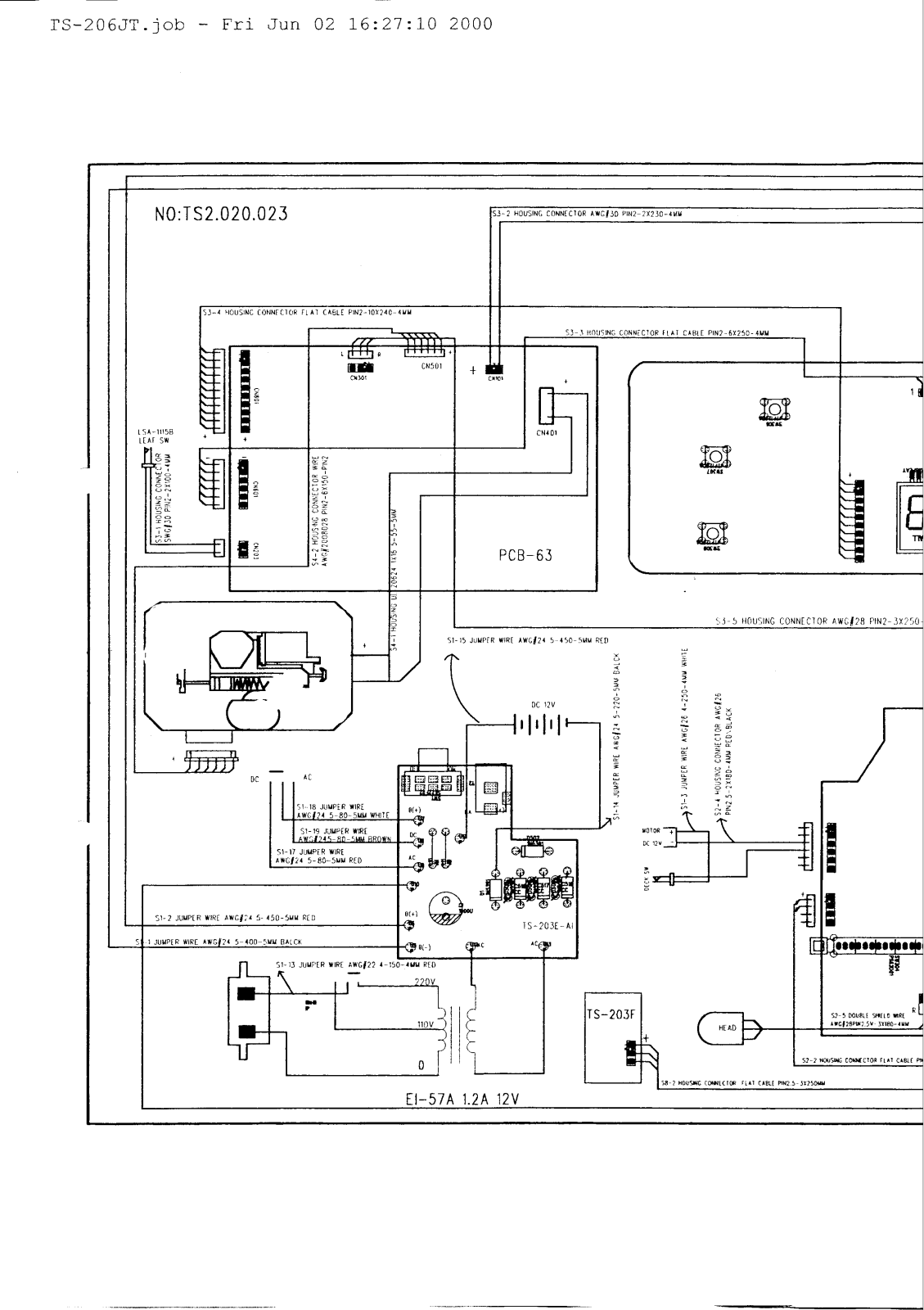 Vitek TS-206JT Schematic