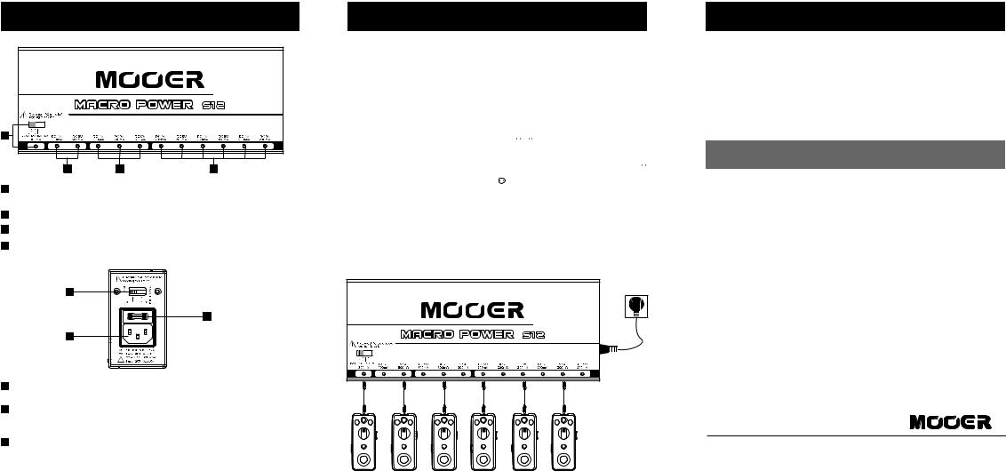 Mooer Macro Power S12 User manual